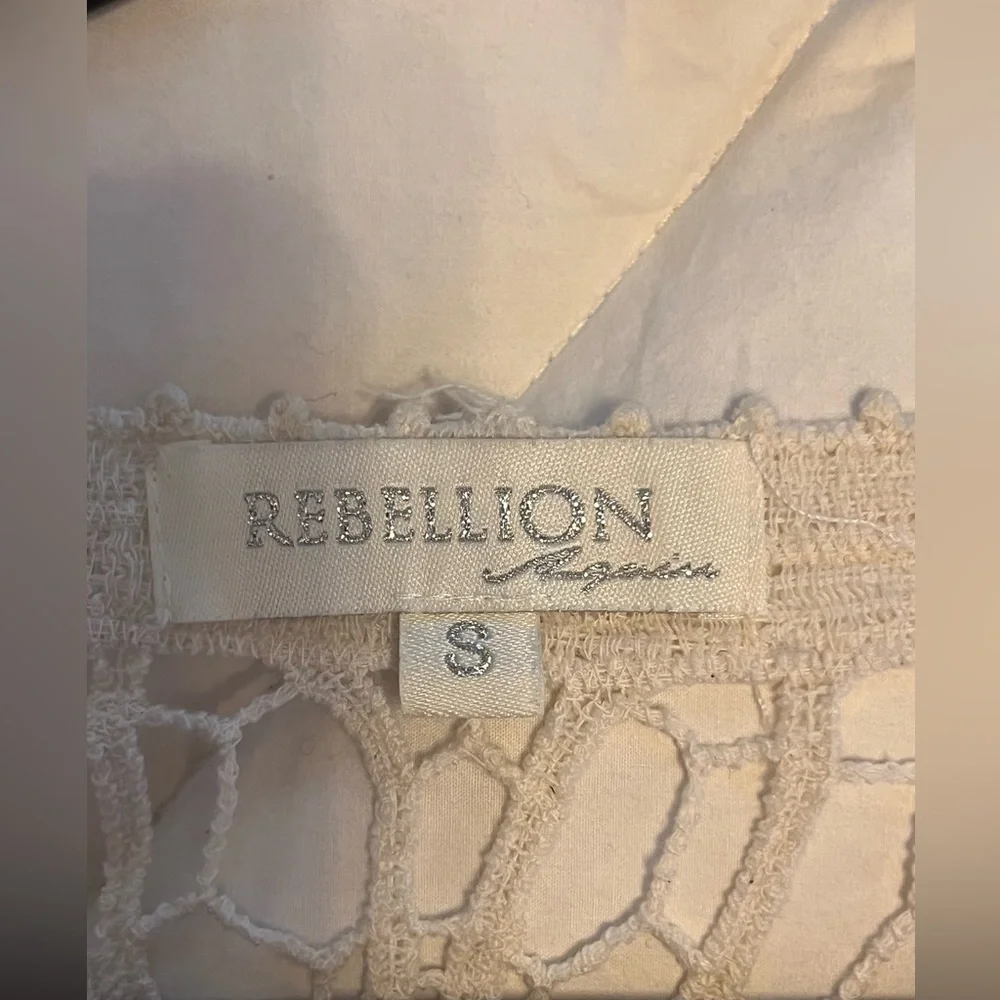 Rebellion Cream Crochet Cardigan - Picture 3 of 3